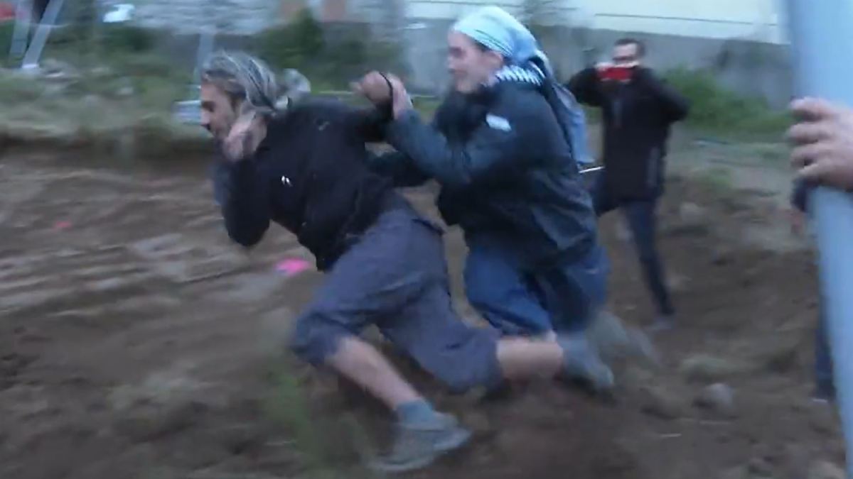 Nun Tackles Environmental Protester In Viral Video
