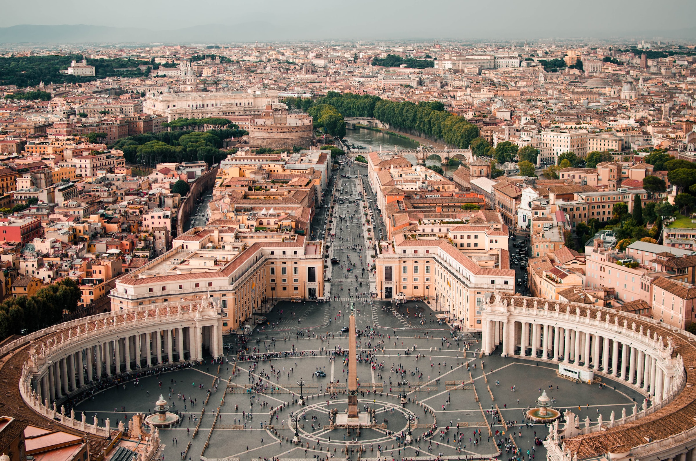 A sky view of Vatican City